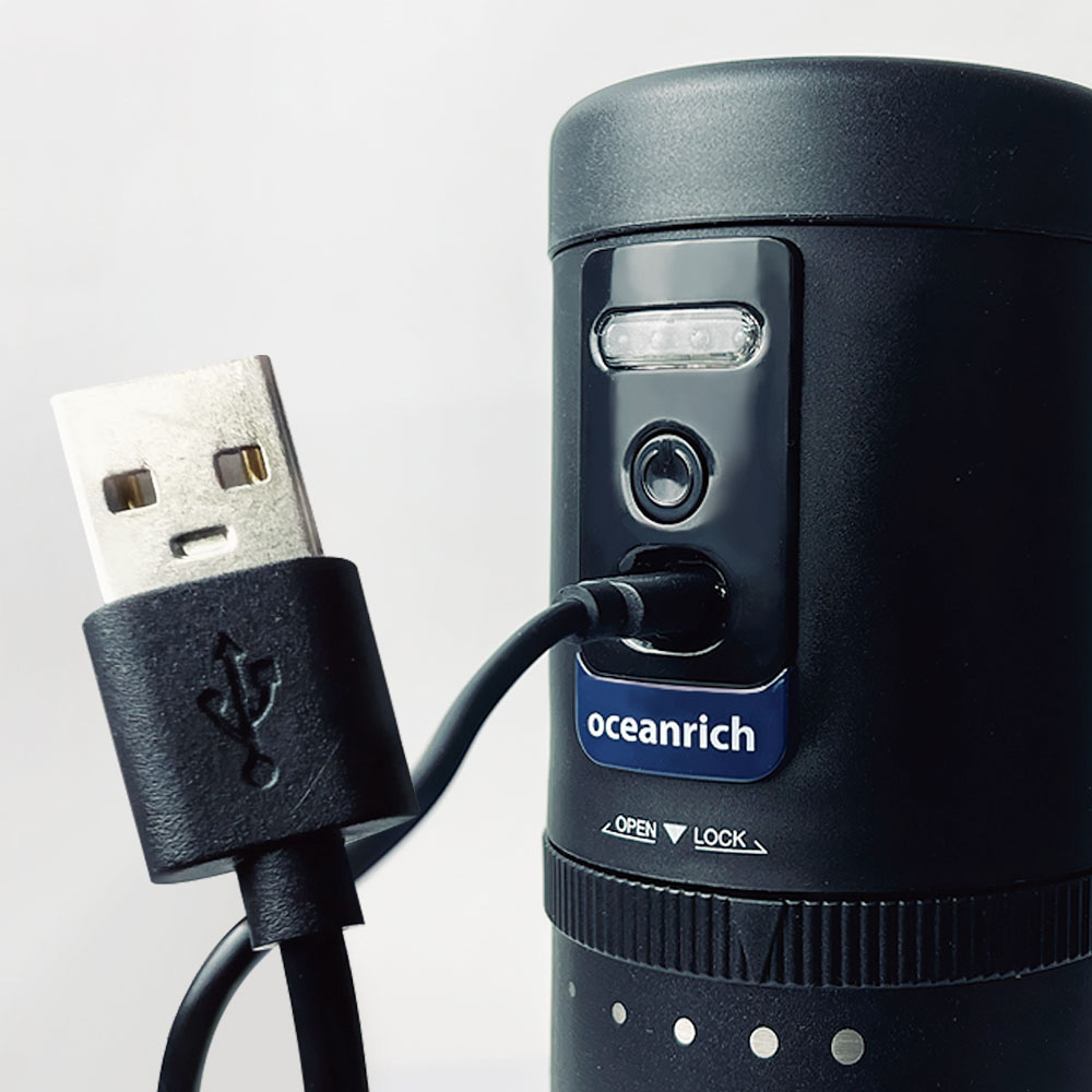 oceanrich 自動コーヒーグラインダー G1R USB充電イメージ