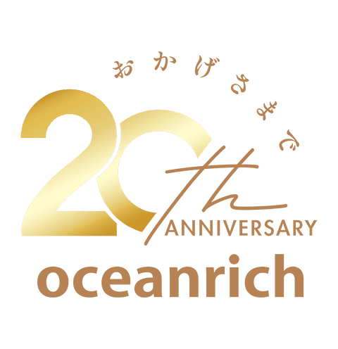 oceanrich ブランド20周年記念ロゴ