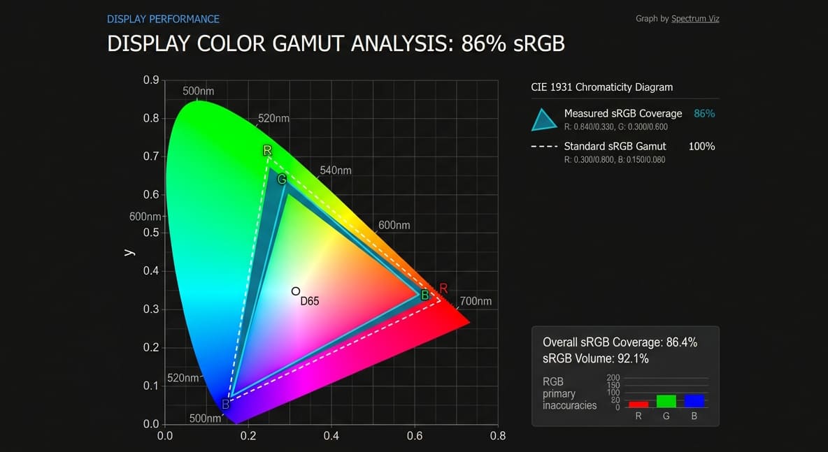 sRGB 86% Color Gamut