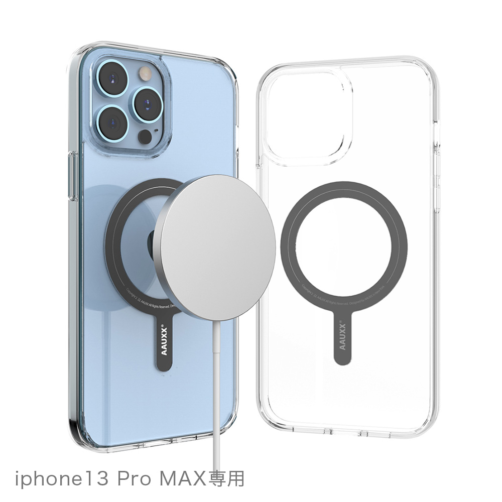 AAUXX iRing Magnetic Case(アイリング マグネティックケース)iPhone13ProMax Magsafe充電器イメージ