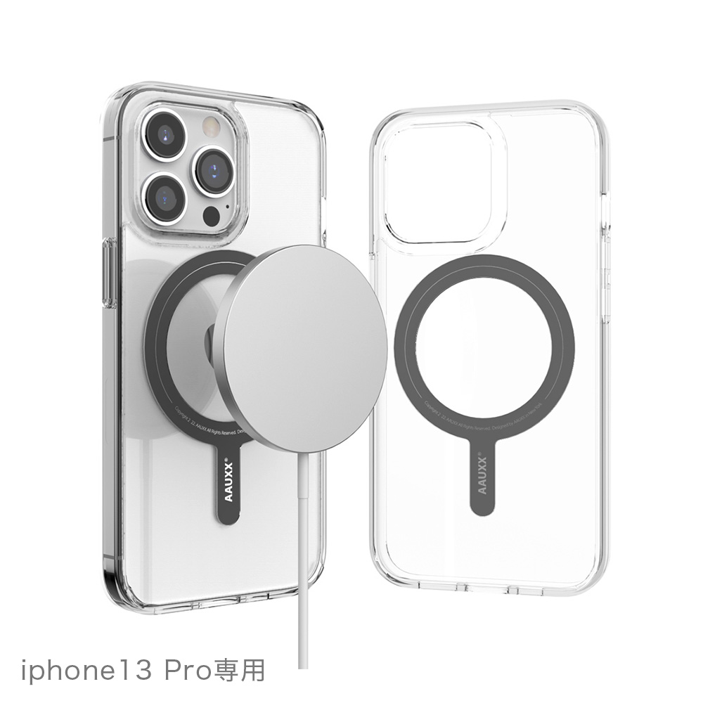 AAUXX iRing Magnetic Case(アイリング マグネティックケース)iPhone13Pro Magsafe充電器イメージ