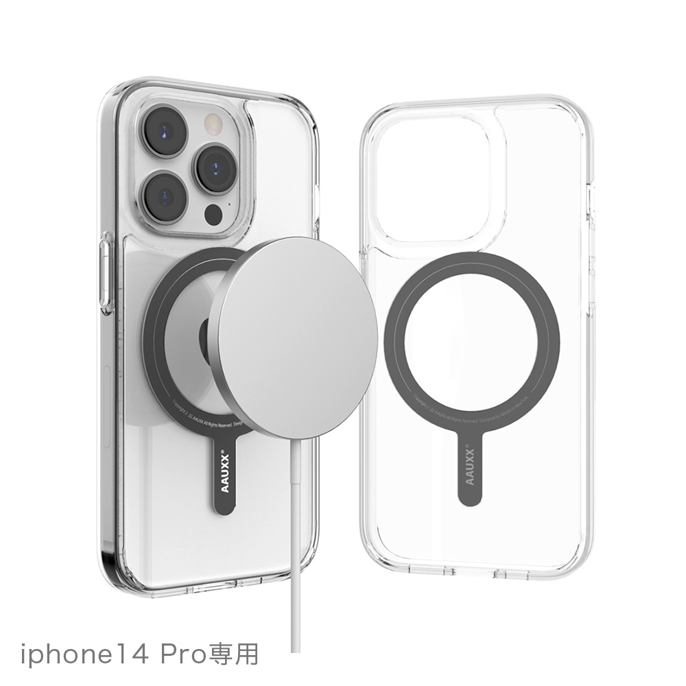 AAUXX iRing Magnetic Case(アイリング マグネティックケース)iPhone14Pro Magsafe充電器イメージ