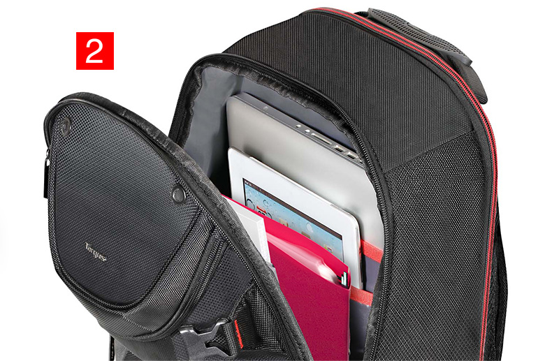 ジャストシステム限定 Targus製 多機能バッグパック Targus Metropolitan XL Premium Backpack 17